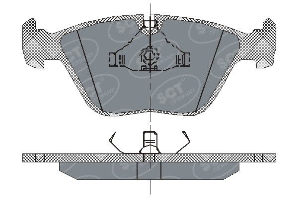 SCT GERMANY Piduriklotsi komplekt,ketaspidur SP 138 PR
